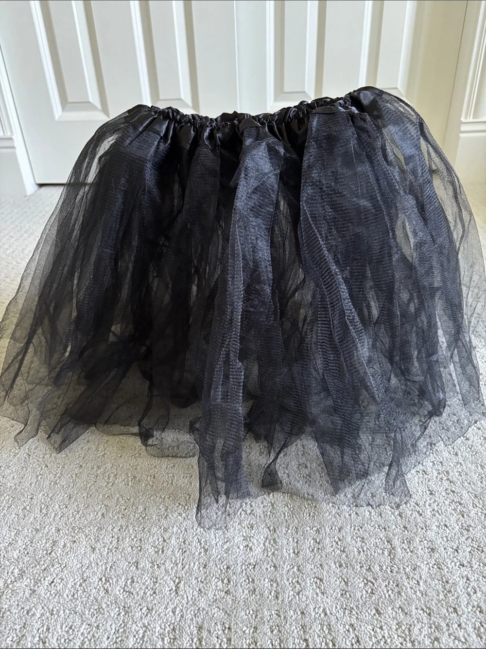 Black Tulle Mini Skirt